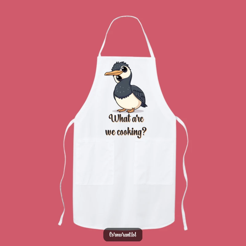 Funny Cormorant Observer Apron - Hilarious Bird Watching & Cooking Gift!