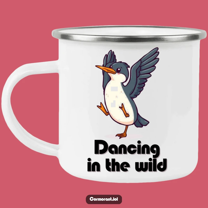 Durable Funny Kawaii Cormorant Camping Mug: Your Joyful Funny Gift!