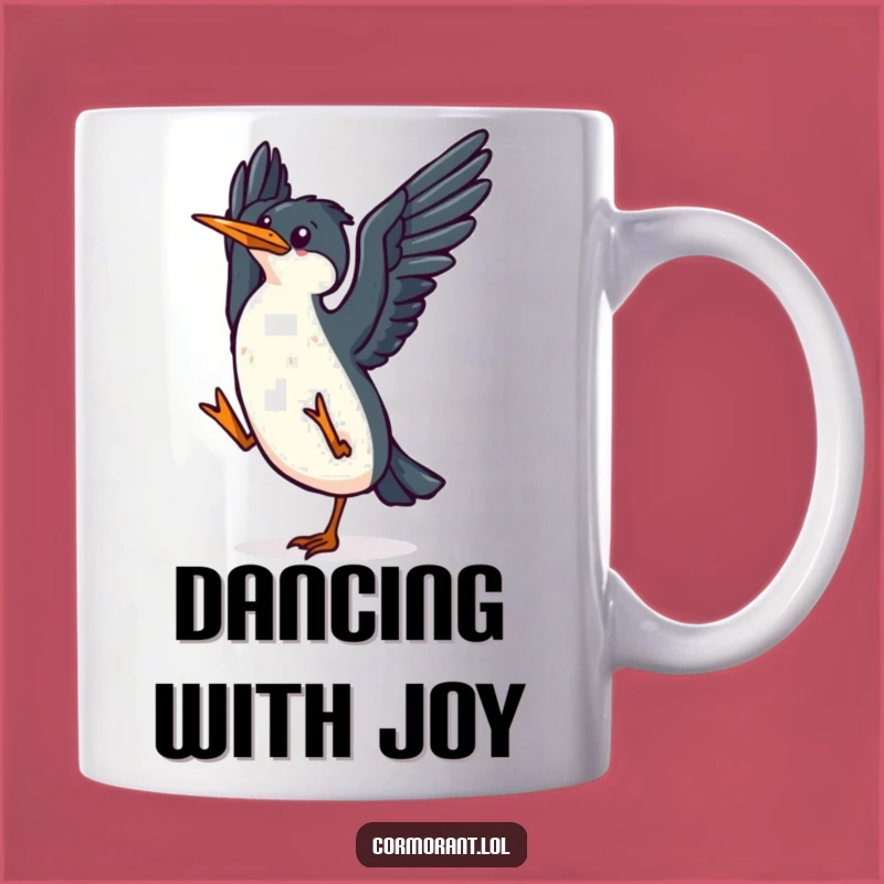 Funny Kawaii Cormorant Dance Mug: Spread Joy with This Funny Gift!