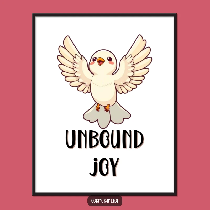 Funny Soaring Bird Digital Art: Instant Joyful Decor, The Ultimate Funny Gift!