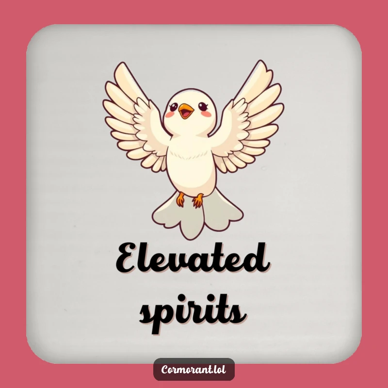 Funny Soaring Bird Coasters: Protect Surfaces with Avian Wit, Set of Funny Gifts!