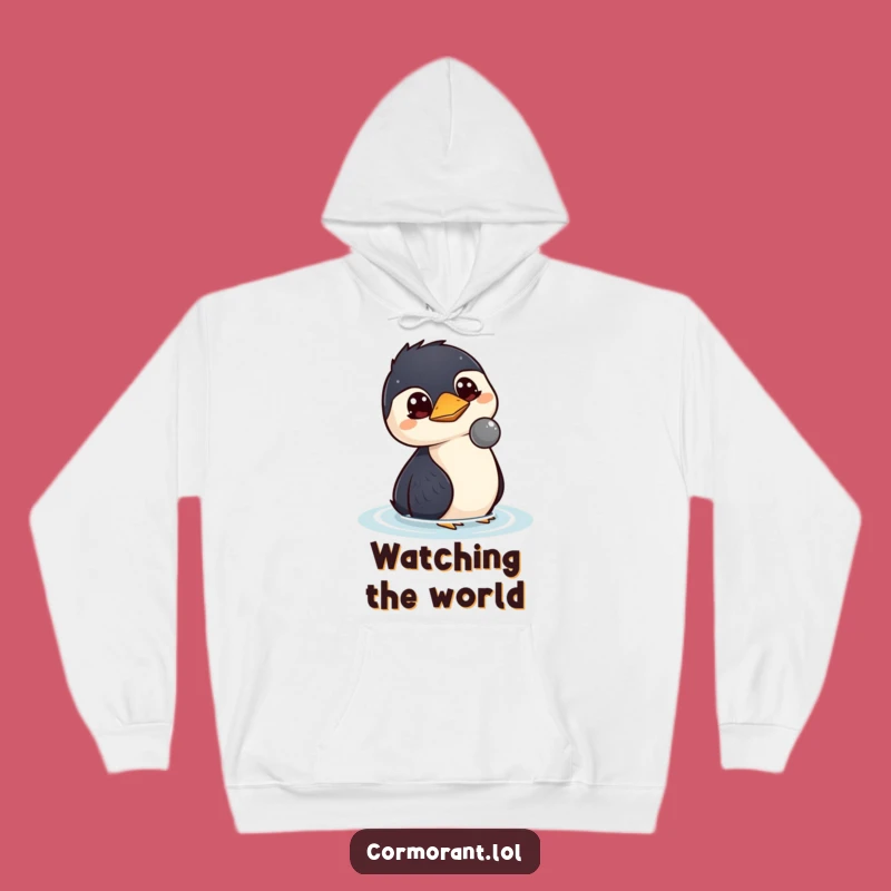 Cozy Funny Kawaii Cormorant Hoodie: Your Perfect Funny Gift for Deep Thinkers!