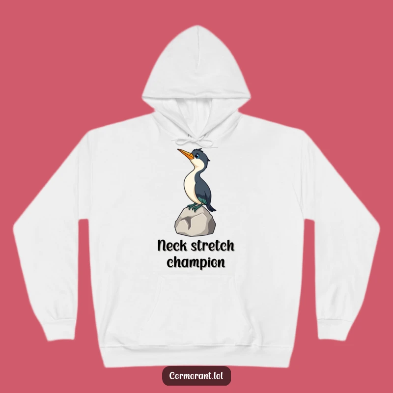 Funny Cormorant Hoodie: Cozy Curious Bird Sweatshirt, Warm Humorous Gift
