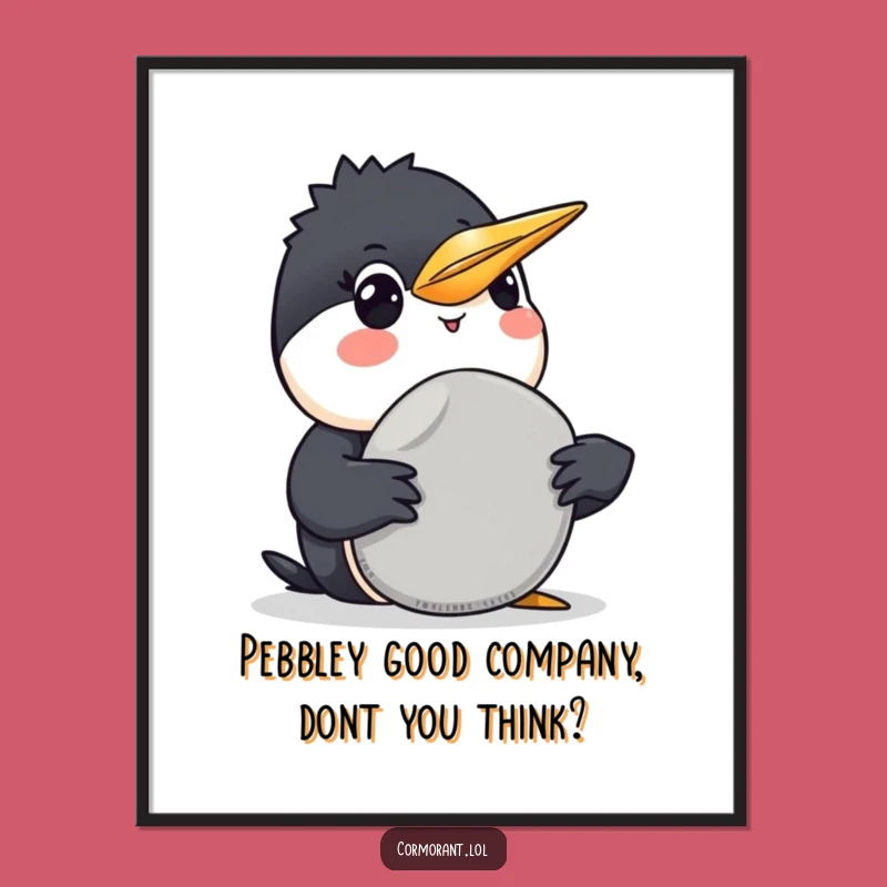 Free Printable Cormorant Wall Art - Smiling Pebble Gift Humorous Downloadable Decor