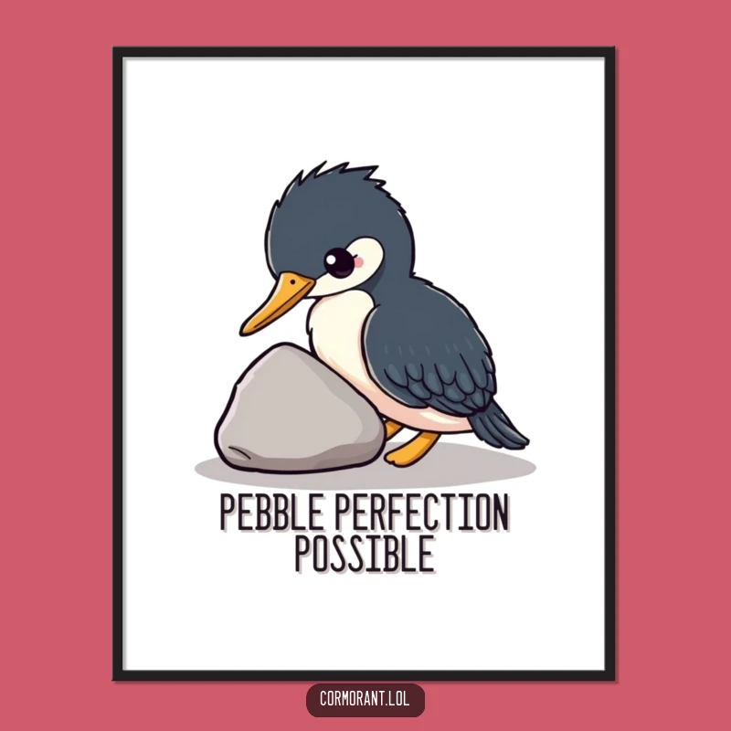 Free Printable Kawaii Cormorant Wall Art: Funny DIY Downloadable Decor for Bird Enthusiasts