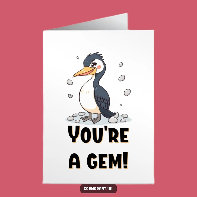 Funny Cormorant Juggling Birthday Card Free Printable - Witty Downloadable Greeting