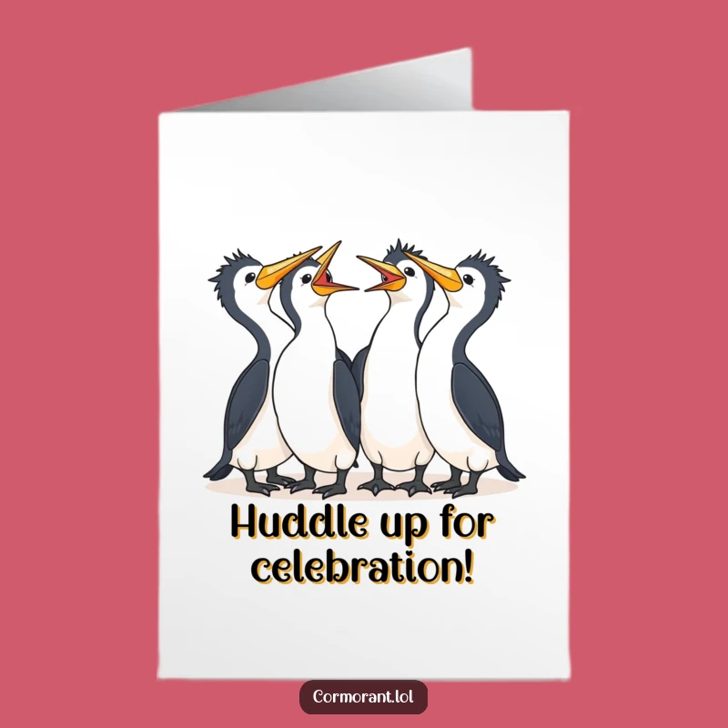 Joyous Free Printable Cormorant Congrats Card - Group Laugh Downloadable Celebration