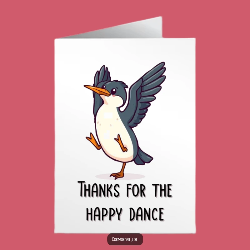 Free Printable Thank You Card: Cormorant Joyful Dance Downloadable
