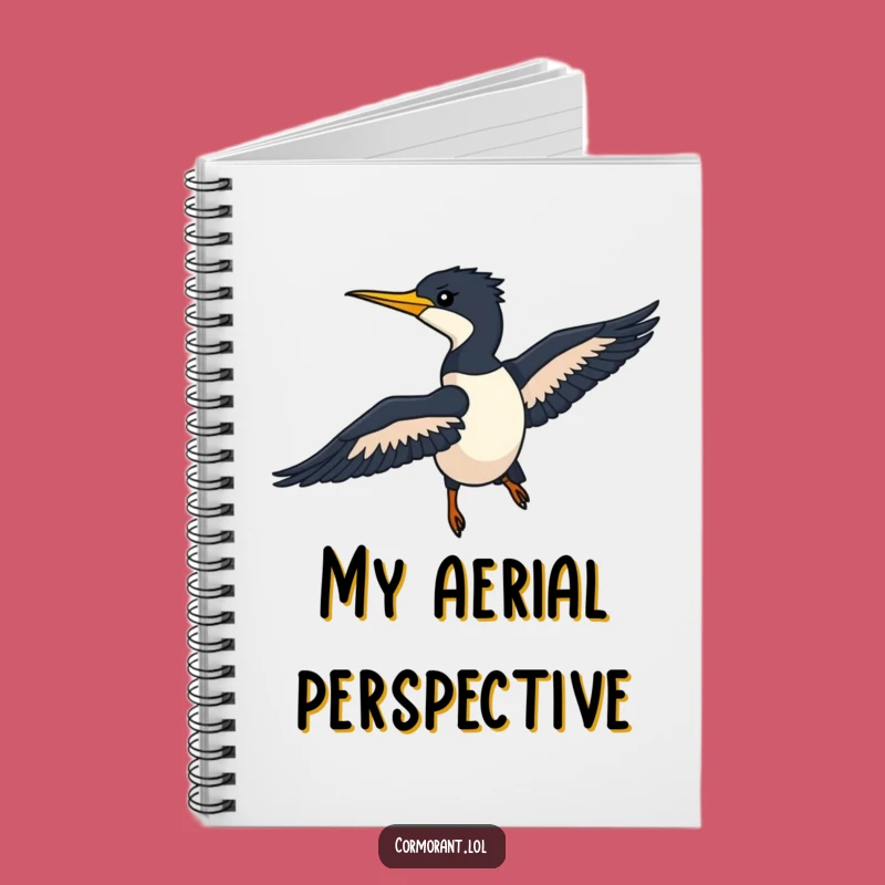 Funny Cormorant Notebook: Sleek Silhouette, Gliding Thoughts Gift