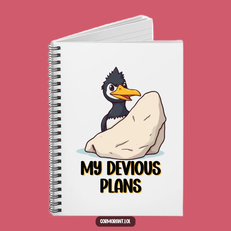 Funny Cormorant Grin Notebook: Sly Bird Journal for Your Secret Plans