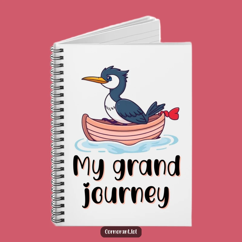 Funny Cormorant Boat Notebook: Chart Your Whimsical Adventures