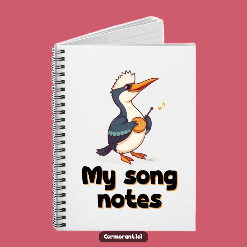 Funny Cormorant Music Notebook: Compose Your Melodious Thoughts