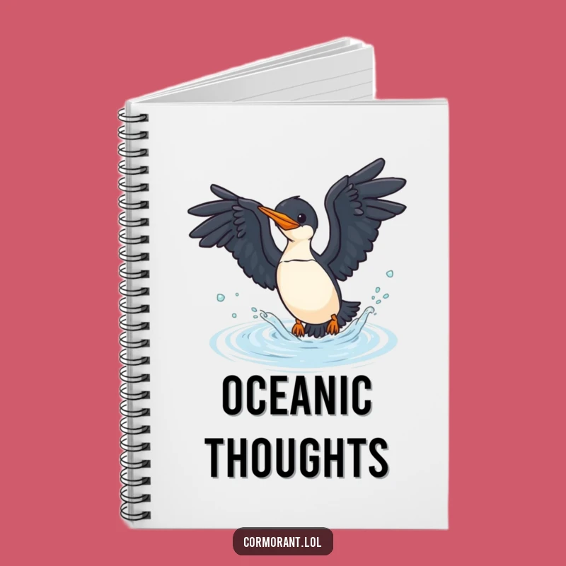 Funny Cormorant Dive Log Notebook - Hilarious Journal for Adventures!