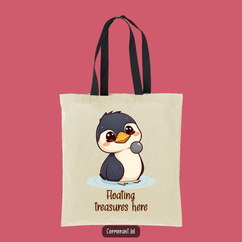 Funny Cormorant Curiosity Tote Bag: Carry Your Wonder Around!
